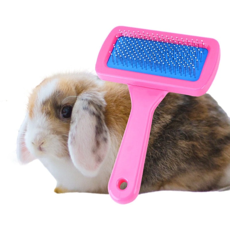 Brosse rectangle à picots extra-doux pour lapins nains