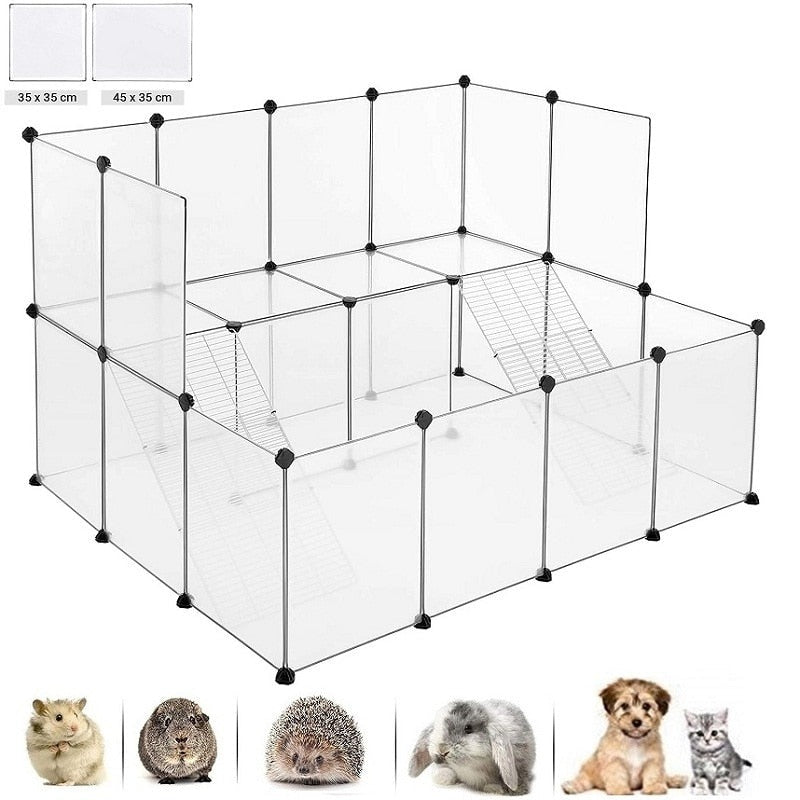 Enclos pour lapin - Transparent taille
