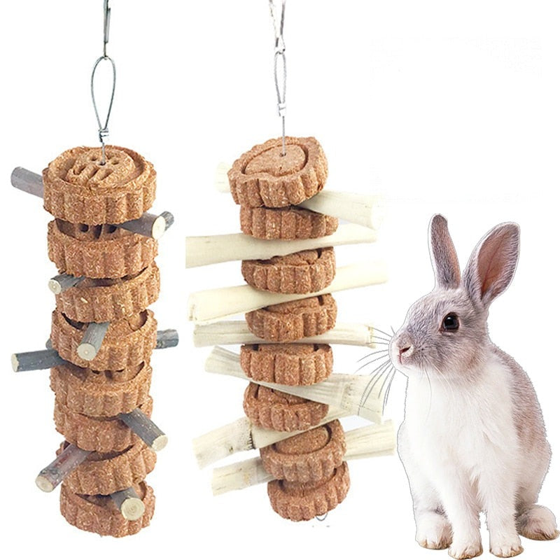 Jouet à grignoter pour lapin