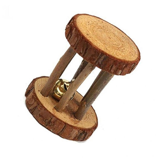 Petit Jouet Rongeurs Sporty : Rouleau de jeu en Bois
