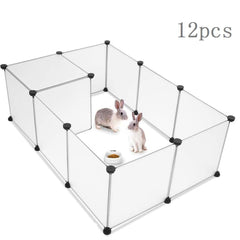 Enclos pour lapin - Transparent 12 pièces