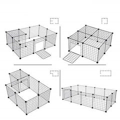 Enclos pour lapin modulable type