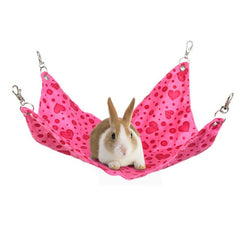 Hamac Suspendu Confortable pour Lapin rose